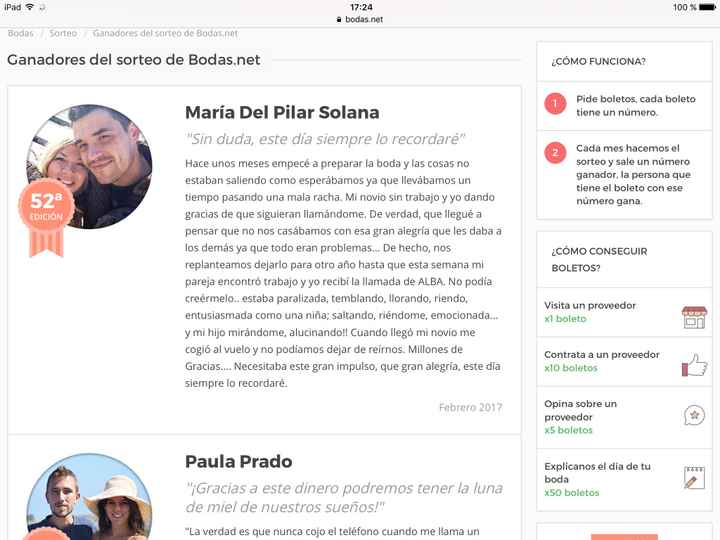 52 sorteo