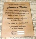 mi invitación de boda por delante