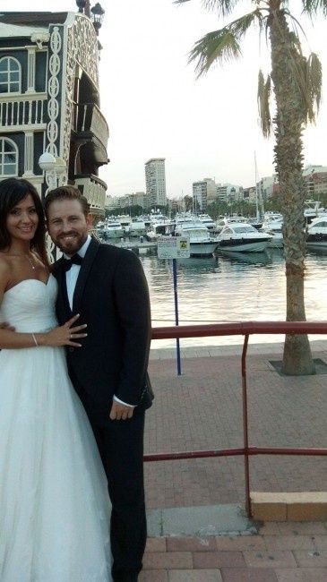 Post boda en el puerto de Alicante