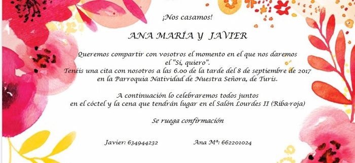 invitación boda
