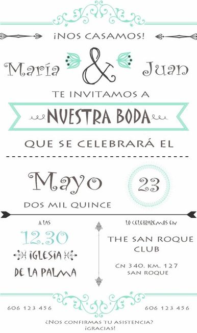 invitación modificable
