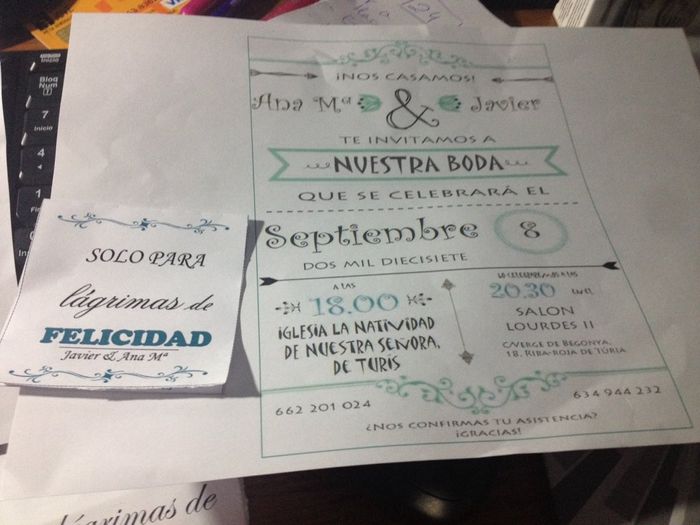 Invitaciones + lagrimas - 2