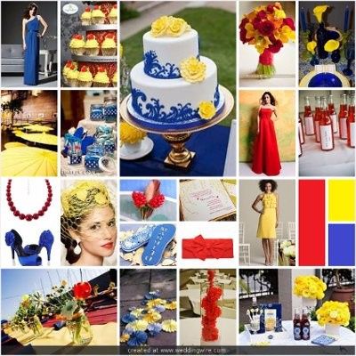 azul y amarillo