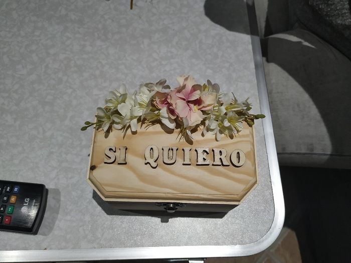 Caja para Arras y Bastidor anillos 🌸 - 3