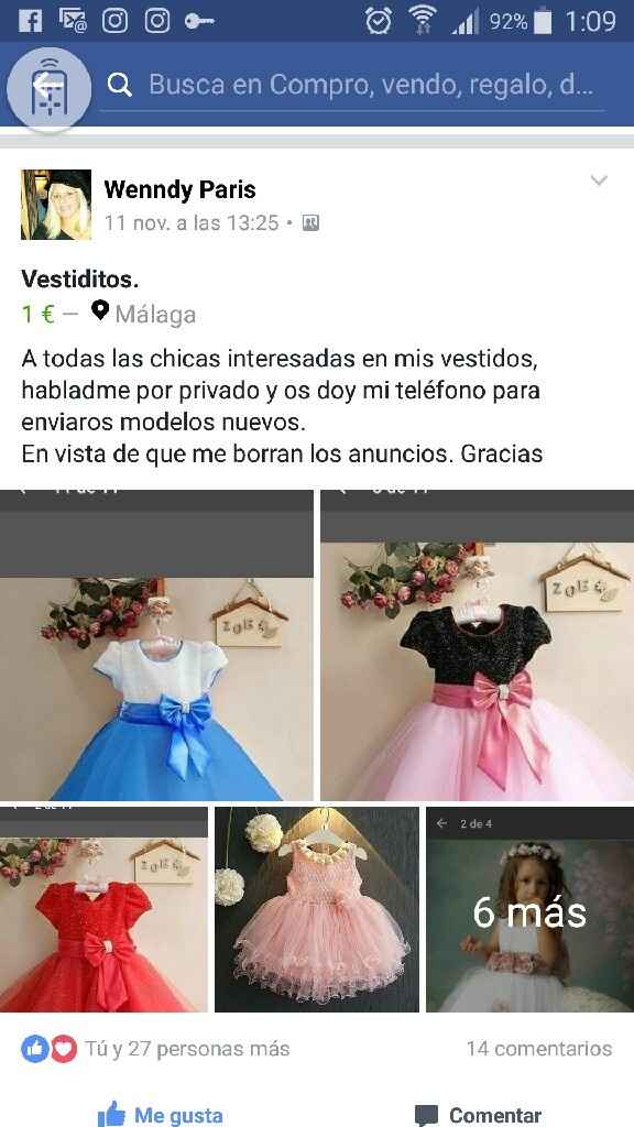 Cuidado con wendy vestiditos damas - 1