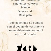¿Qué color no es apropiado para invitados? - 1