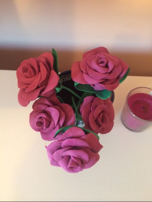 Prueba de rosas para la decoración