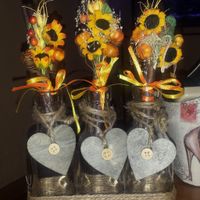 Ya tengo florecitas para las Botellas!!!
