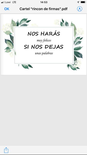 Carteles para la boda - 2