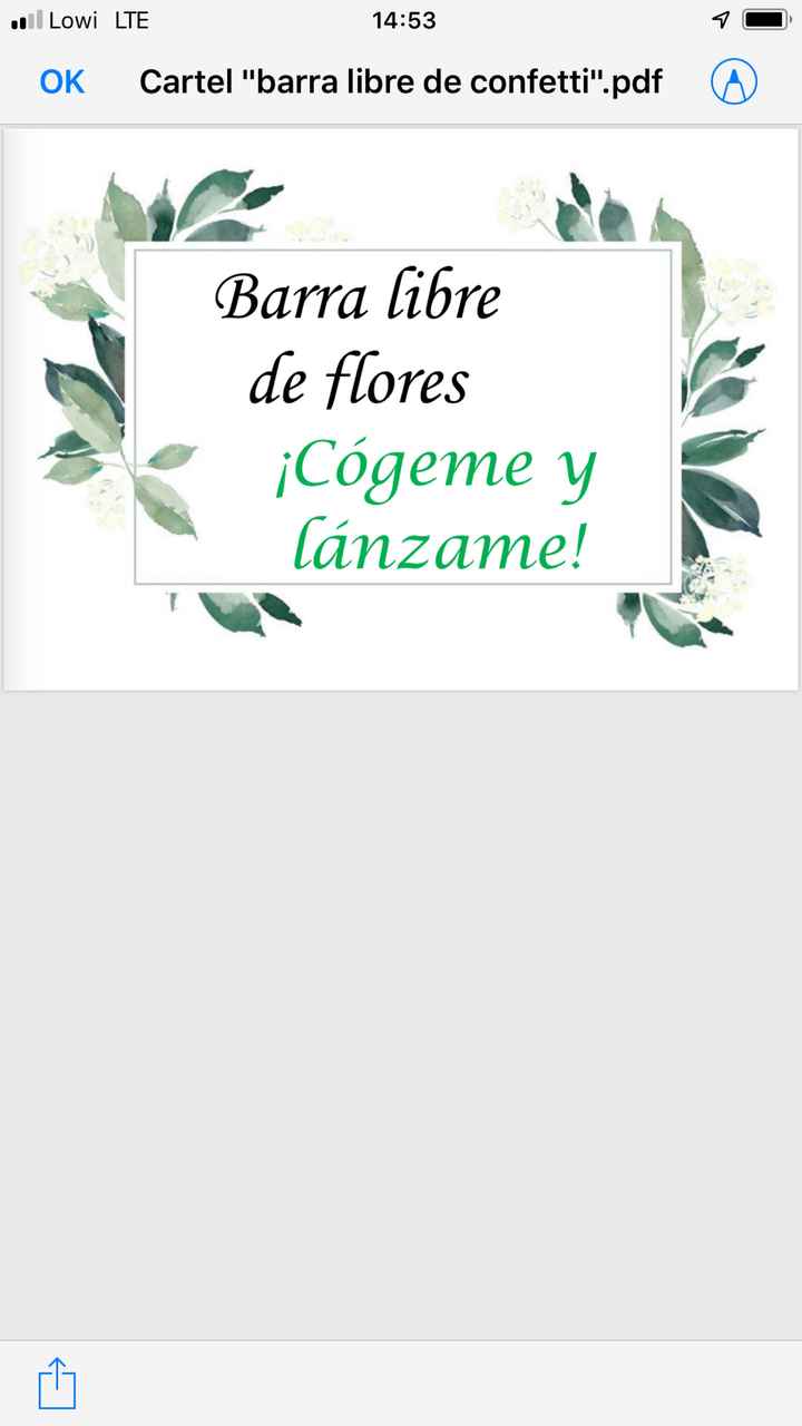 Carteles para la boda - 1