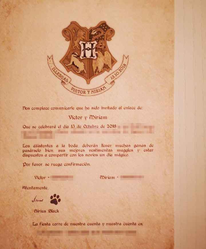 Invitaciones Harry Potter - 1