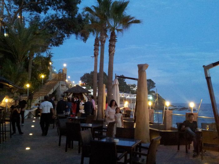 la preciosa terraza