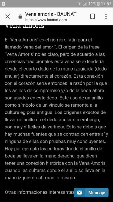 Anillo de compromiso y alianza de casada - 1