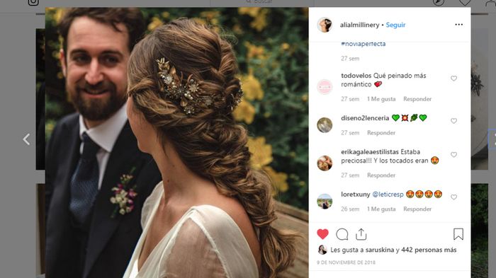 tocado romántico
