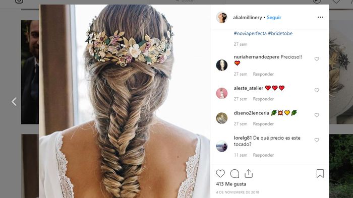 tocado trenza espiga