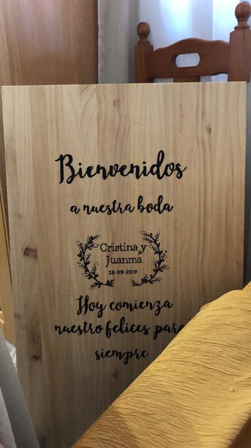 Cartel bienvenida boda - 1