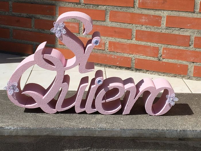 Mis letras para la entrada y mesa presidencial - 2