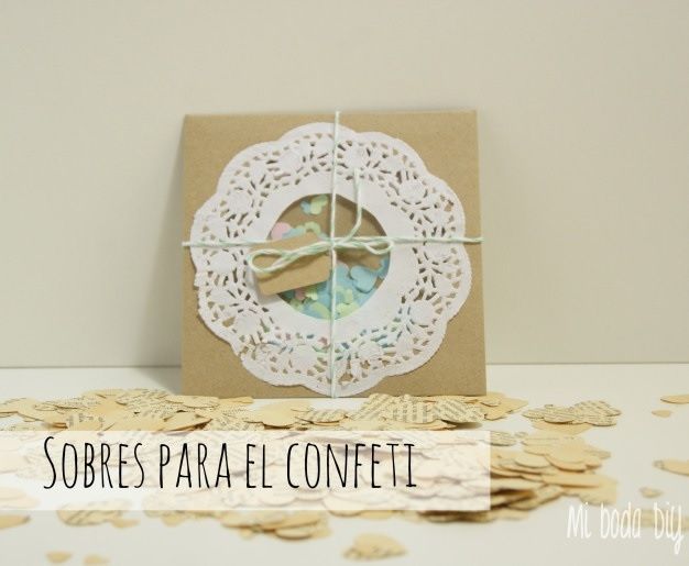 sobre para el confetti