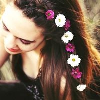 Trenza con florecitas