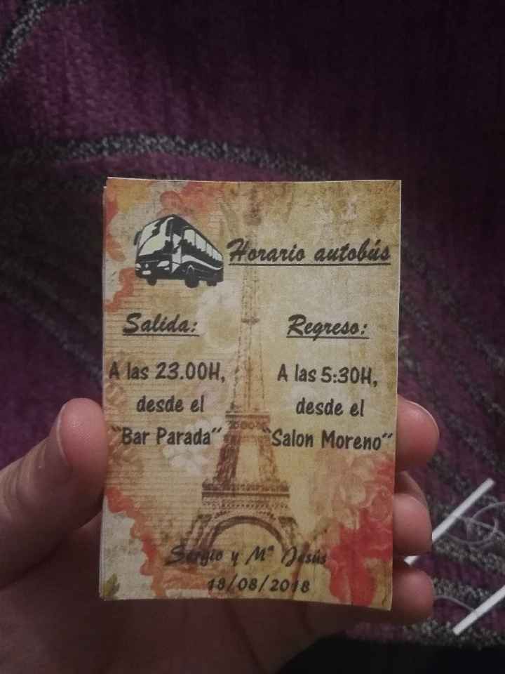 Tarjeta autobus para invitados - 1