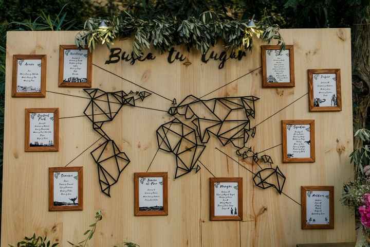 SEATING PLAN MAPA DEL MUNDO PARA TU BODA