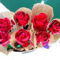 "Bouquet" de rosas, para Centros de Mesas.
