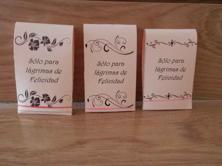 Pañuelos Lagrimas Felicidad terminados