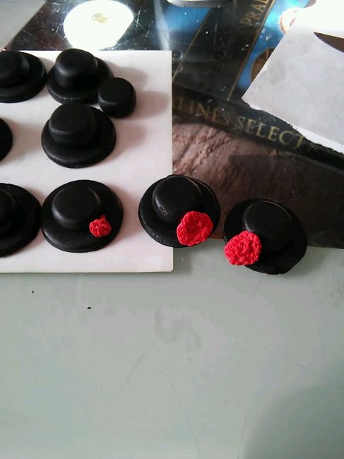 Alfileres fimo sombrero cordobés diy - 3
