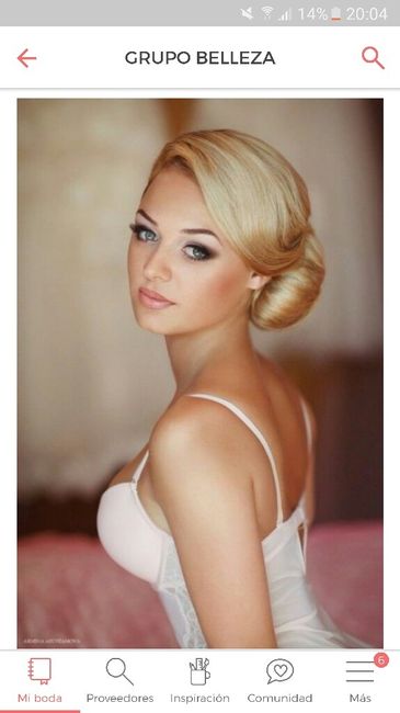 Peinado para este vestido. - 1