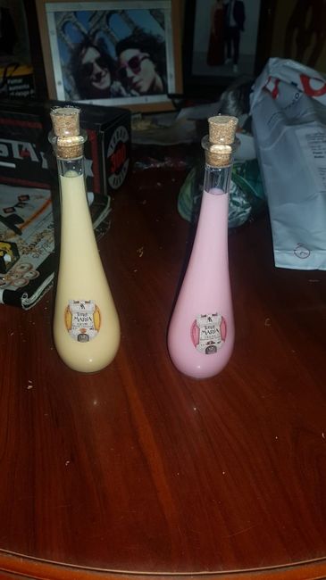 Licor de crema catalana / Licor de fresa y nata