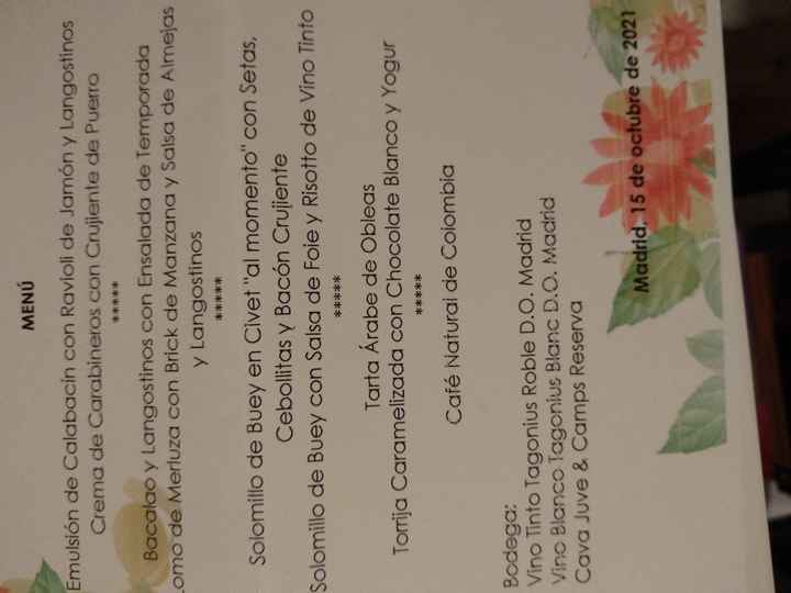 Prueba de menú en Casa de Burgos - Madrid - 1