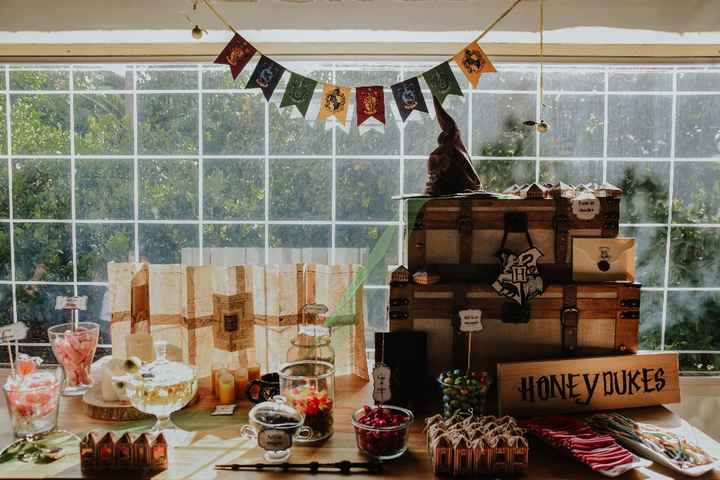 FONDO DE MESA DULCE HARRY POTTER PERSONALIZADO