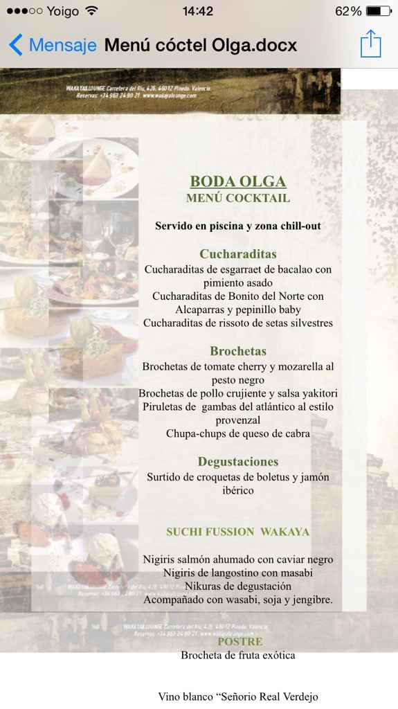 Cena tipo coctel 40 eu+iva - 1