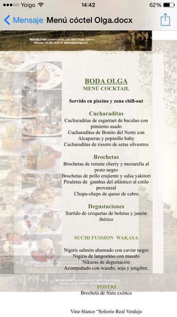 Cena tipo coctel 40 eu+iva - 1