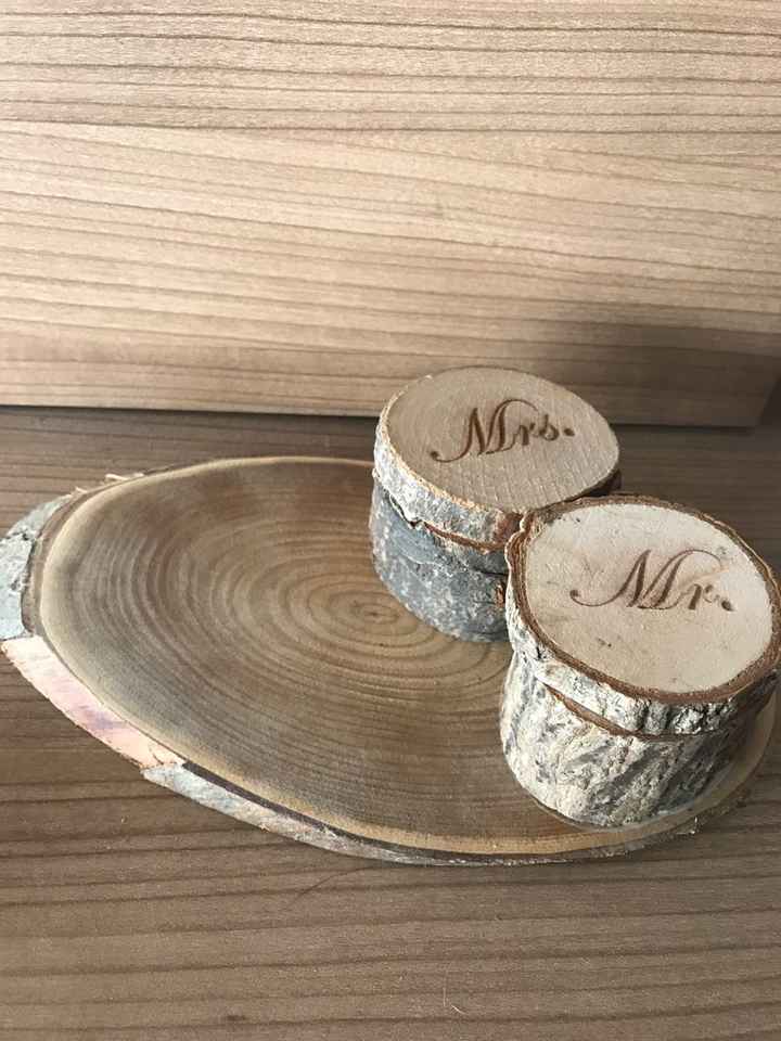 Nuestro porta alianzas de madera - 1