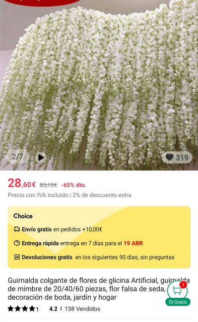 Las flores y decoración 1