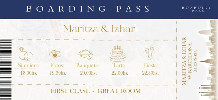 Invitaciones de boda (pasaportes) 2