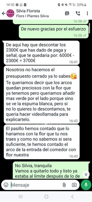 S.o.s florista me deja tirada a 20 días todo pagado 7