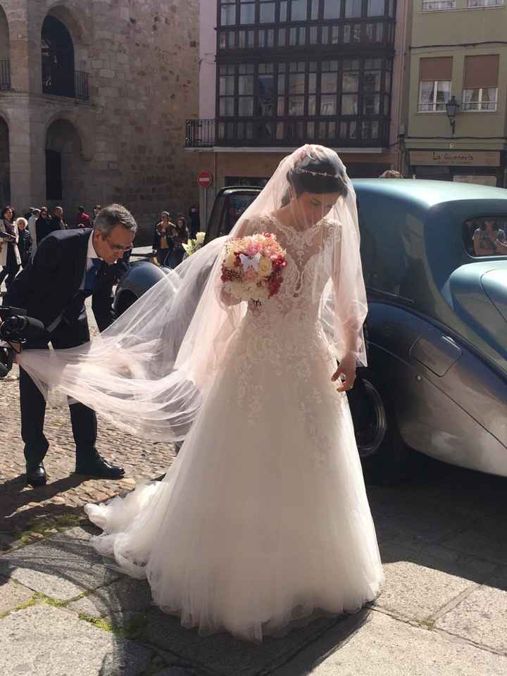 La llegada a la iglesia