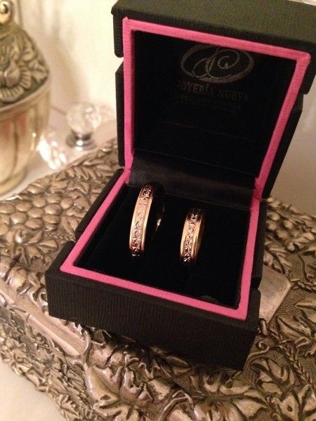 Alianzas boda oro amarillo y blanco 