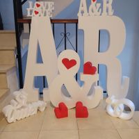Decoración boda. Iniciales de bods - 1