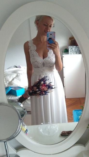 Vestido de novia hecho por mí. - 1