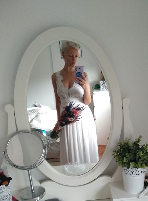 Vestido de novia hecho por mí. - 2