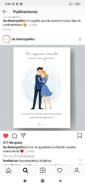 Necesito tarjetas como aplazamiento de mi boda - 1