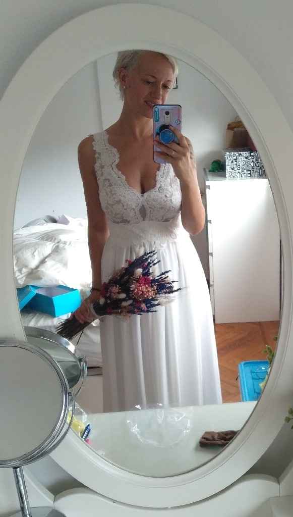 Vestido de novia hecho por mí. - 1