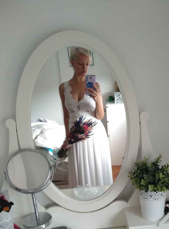 Vestido de novia hecho por mí. - 2
