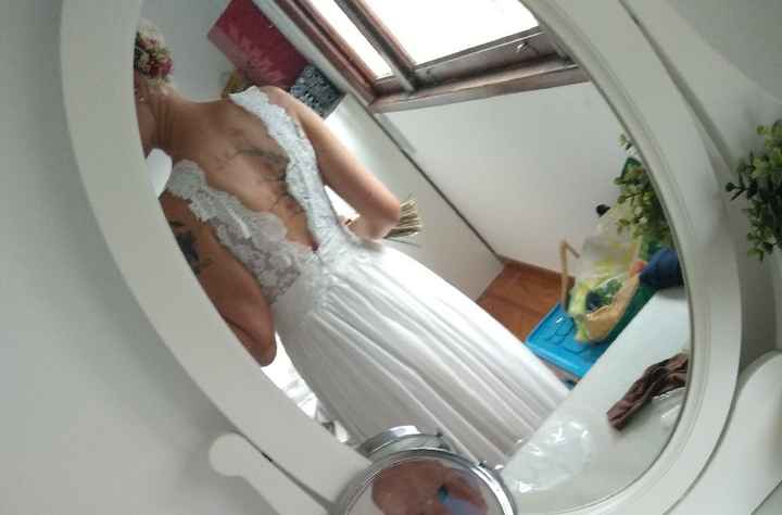 Vestido de novia hecho por mí. - 3
