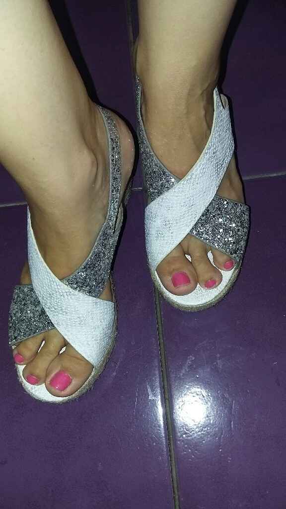 Zapatos de esparto para novias.. - 2