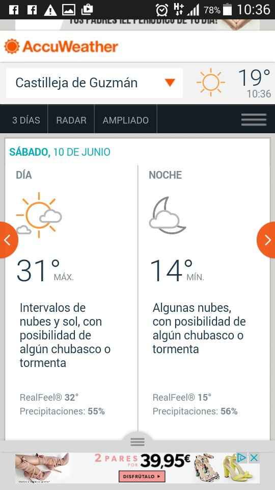 Tiempo el 10 de junio - 1