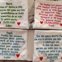 Pañuelos bordados para nuestros padres!